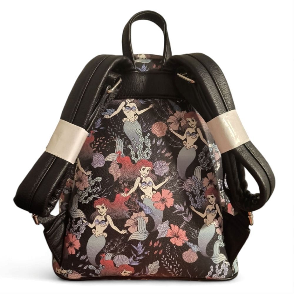 Loungefly Disney The Little Mermaid Ariel Allover Print Mini Backpack - Picture 4 of 8
